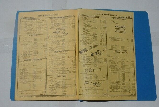 Chevy Part Numbers Book 1964 Impala Caprice 64