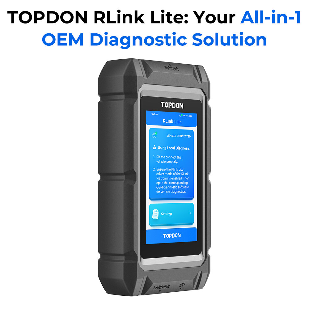 TOPDON RLink Lite J2534 Pass-Thru Programmer Enhanced VCI OE-Level Diagnostic