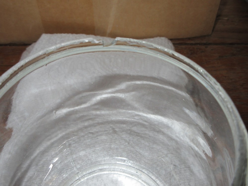 Lantern Clear Glass Replacement Globe 4" High Dietz