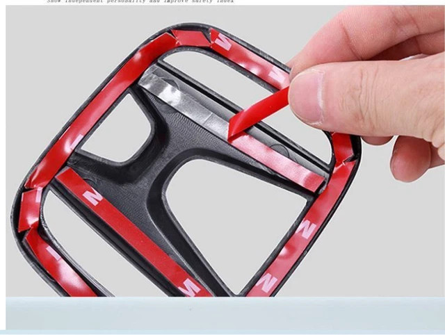 3PCS Gloss Black Emblem Steering Front Rear Badge For Honda Accord Sedan 2018-22