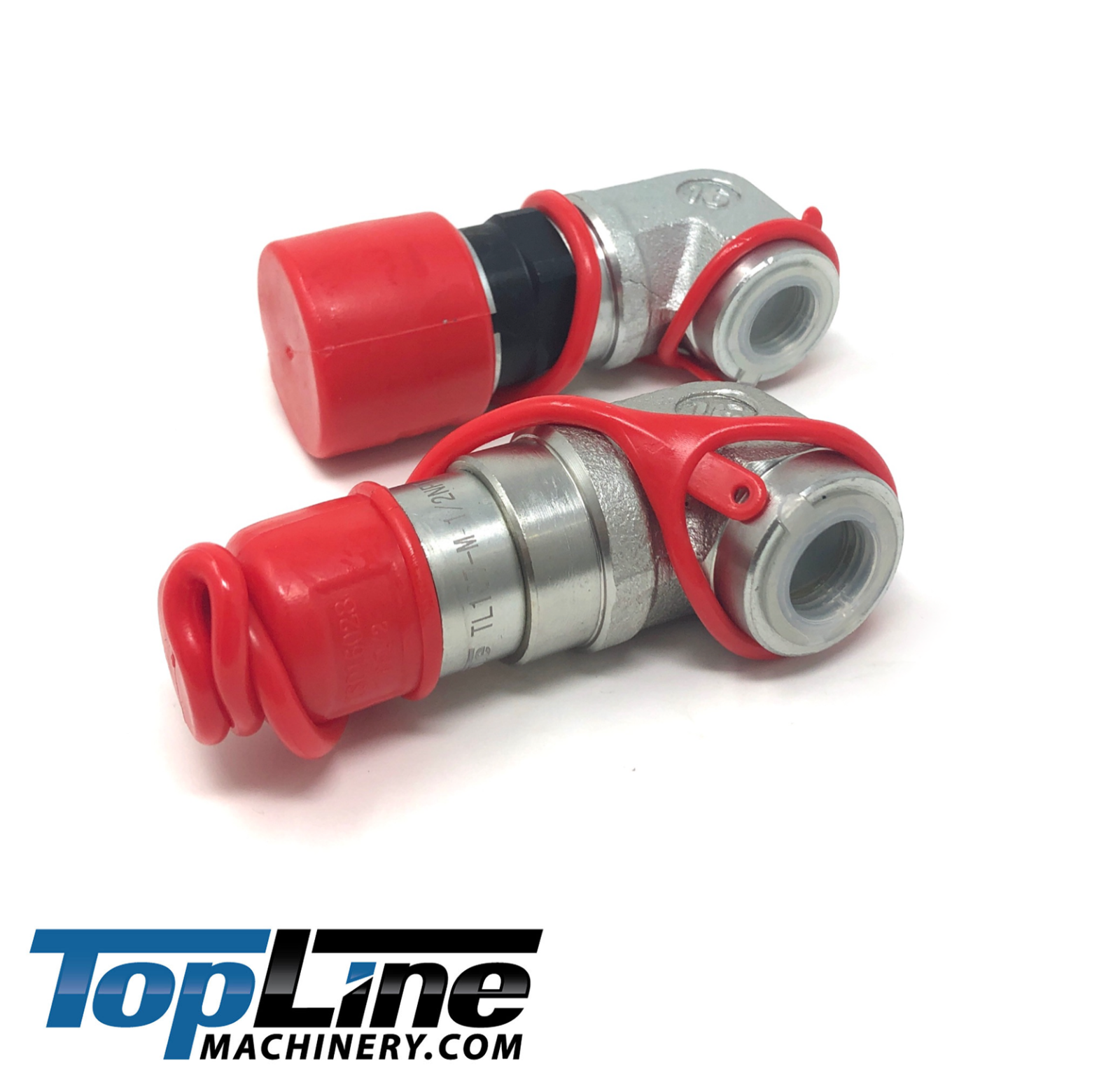 TL107 1/2 NPT Flat Face Hydraulic Quick Coupler 1/2 body 90 deg. Elbow Bobcat