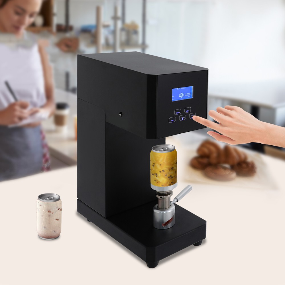 Semi Automatic Can Sealing Machine Pop Cola Can Sealer Container Plastic Bottles