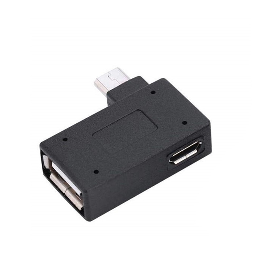 OTG Adapter, 90 Angle USB Port Adapter, Micro OTG, 2 Pack