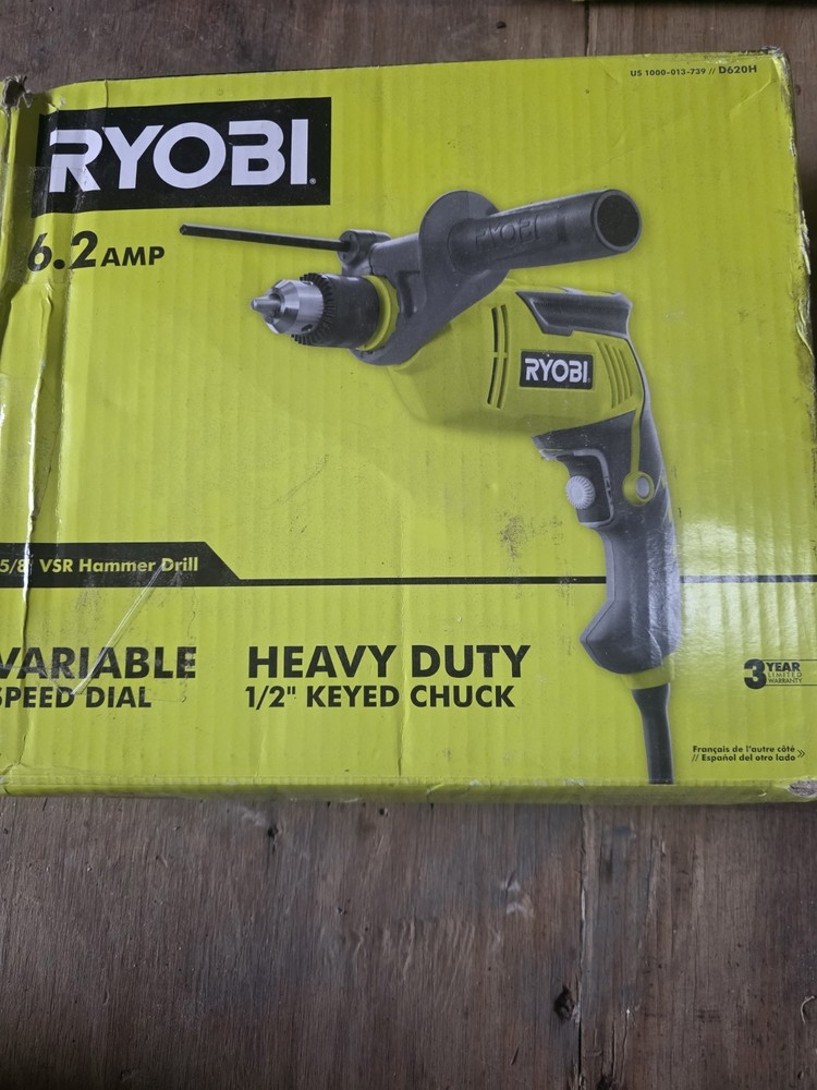 Ryobi D620H 5/8 inch Variable Speed Reversible Hammer Drill