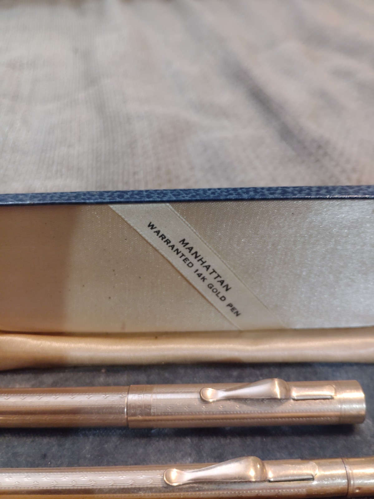 Manhattan Salz Bros Vintage 14k Gold Filled Pen Set