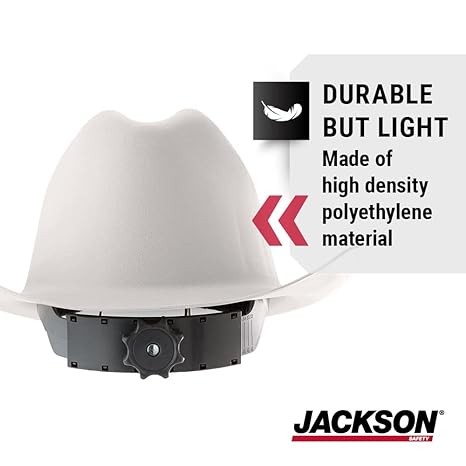 Jackson Safety White Western Cowboy Hard Hat (19500)