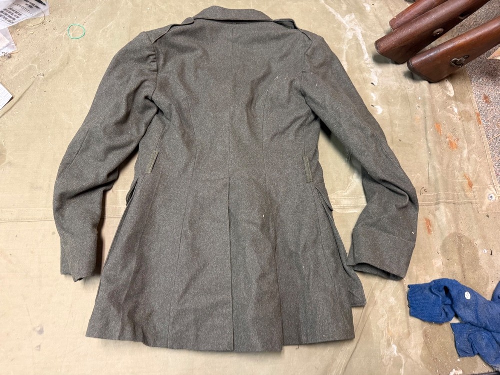 ORIGINAL WWII US USMC MARINE DRESS GREENS WOOL TUNIC JACKET-LARGE/XLARGE 6L