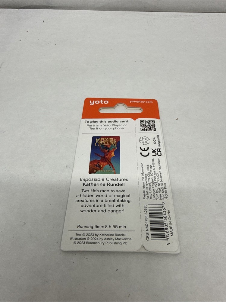 Yoto Audio Card Impossible Creatures