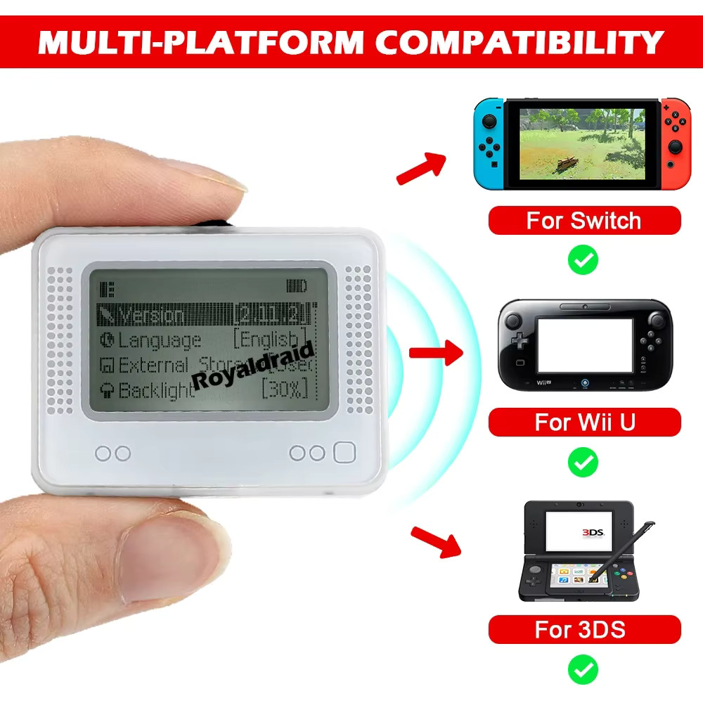 Amiibo NFC Tag Emulator Bluetooth-Compatible Emulator for Nintendo Switch 1 & 2