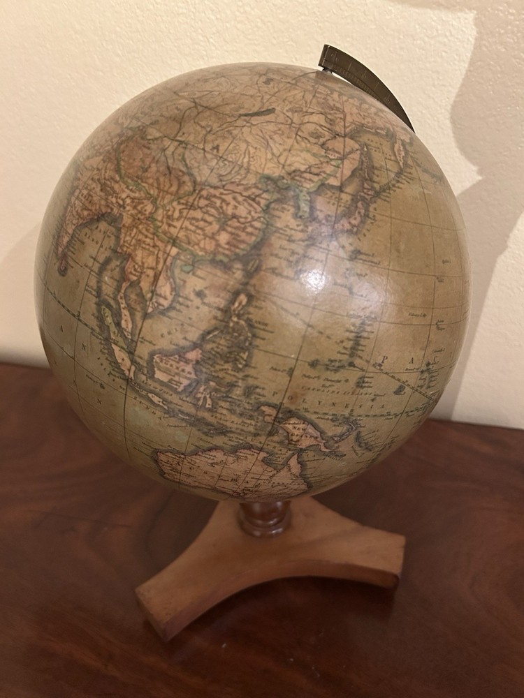 Antique Tabletop Terrestrial Globe on Stand