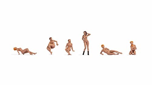 Noch 36949 N Scale Nude Female Models pkg(6)