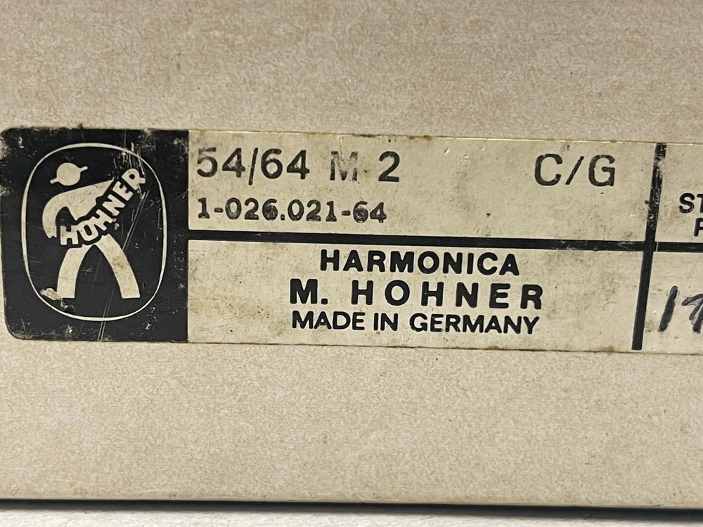 M Hohner The Echo Harp harmonica empty box only great graphics 54/53 M2 C/G