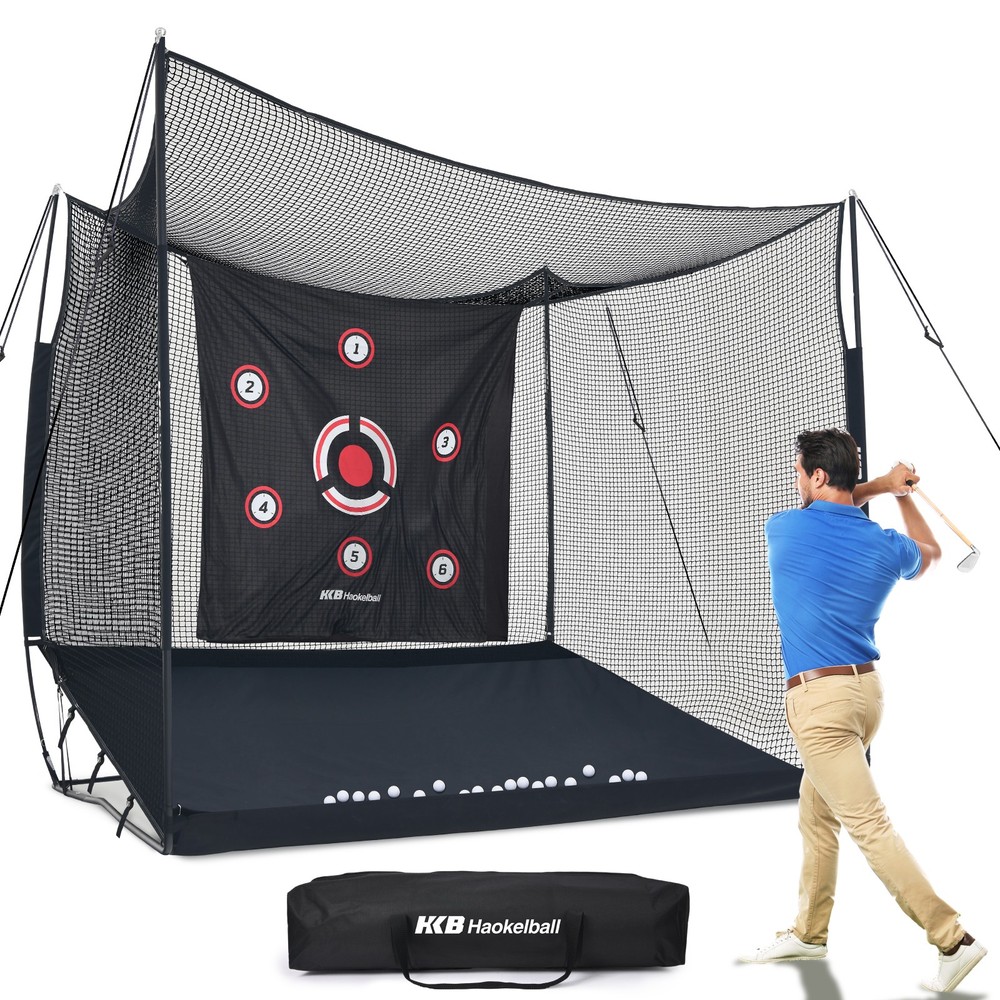 10x8x6ft Heavy Duty Golf Practice Hitting Nets for Backyard with Target Cloth