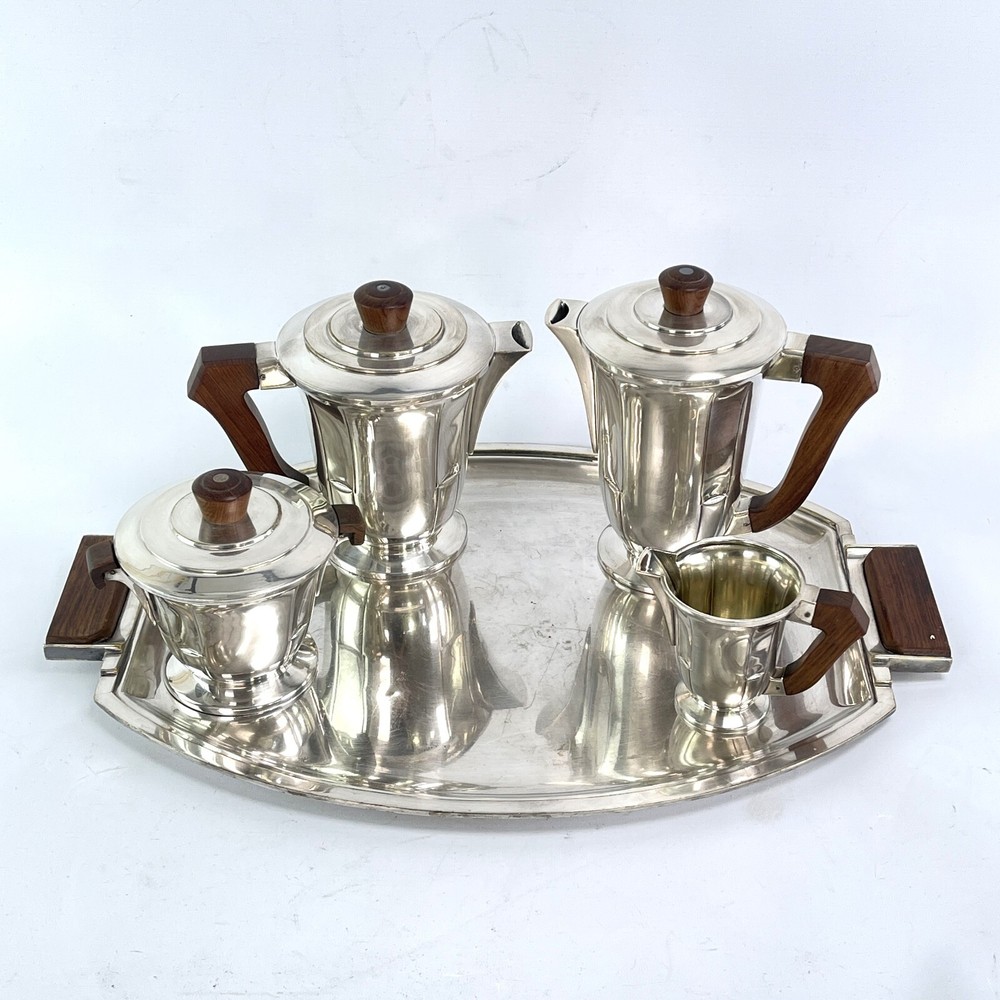 Art Deco Coffee Set Silver Plated Tea Service 1930s