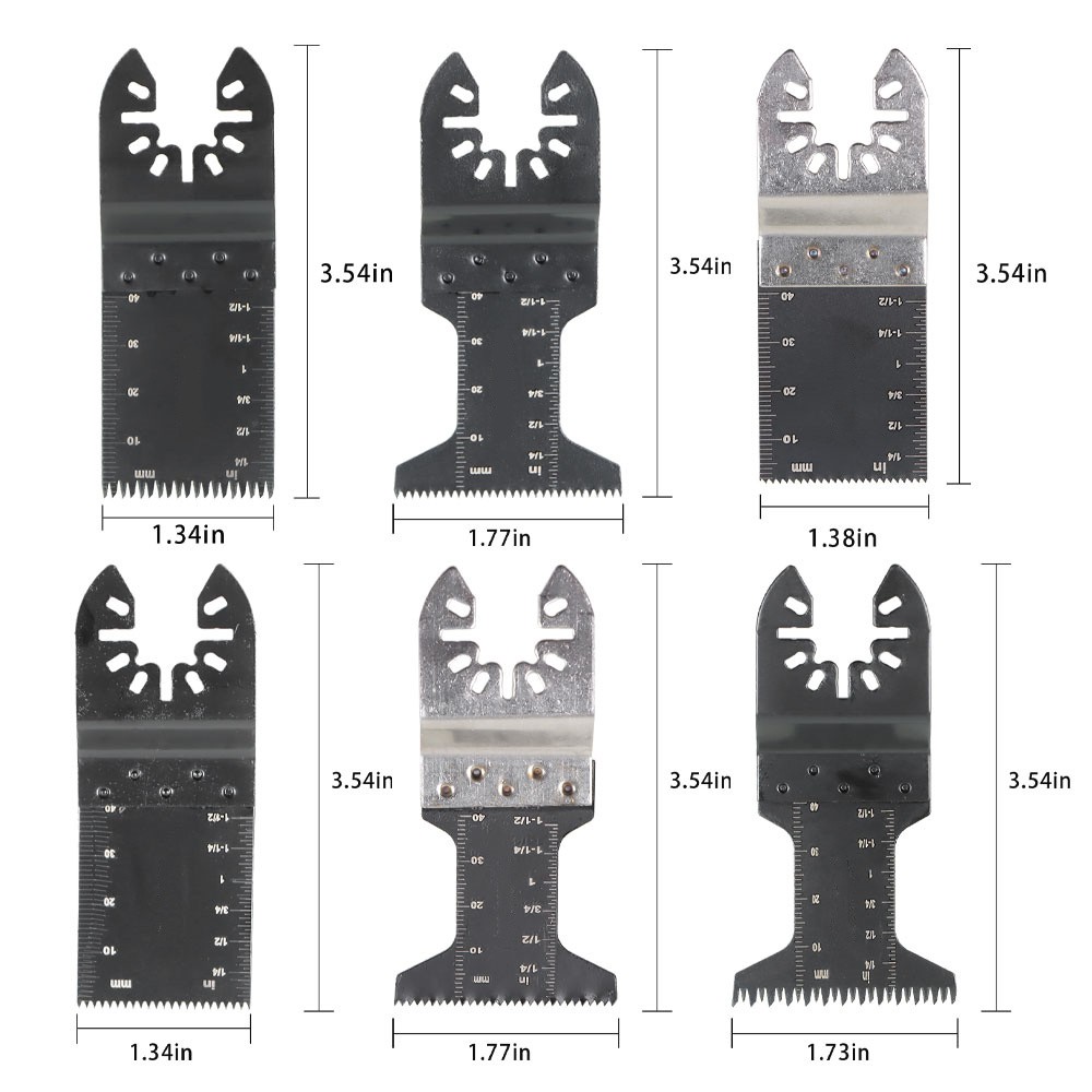 48 Pcs Bi-metal Universal Oscillating Multitool Quick Release Saw Blades Set