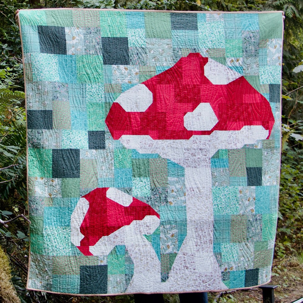 Rose City Originals Mushie Throw Patchwork Quilt Pattern