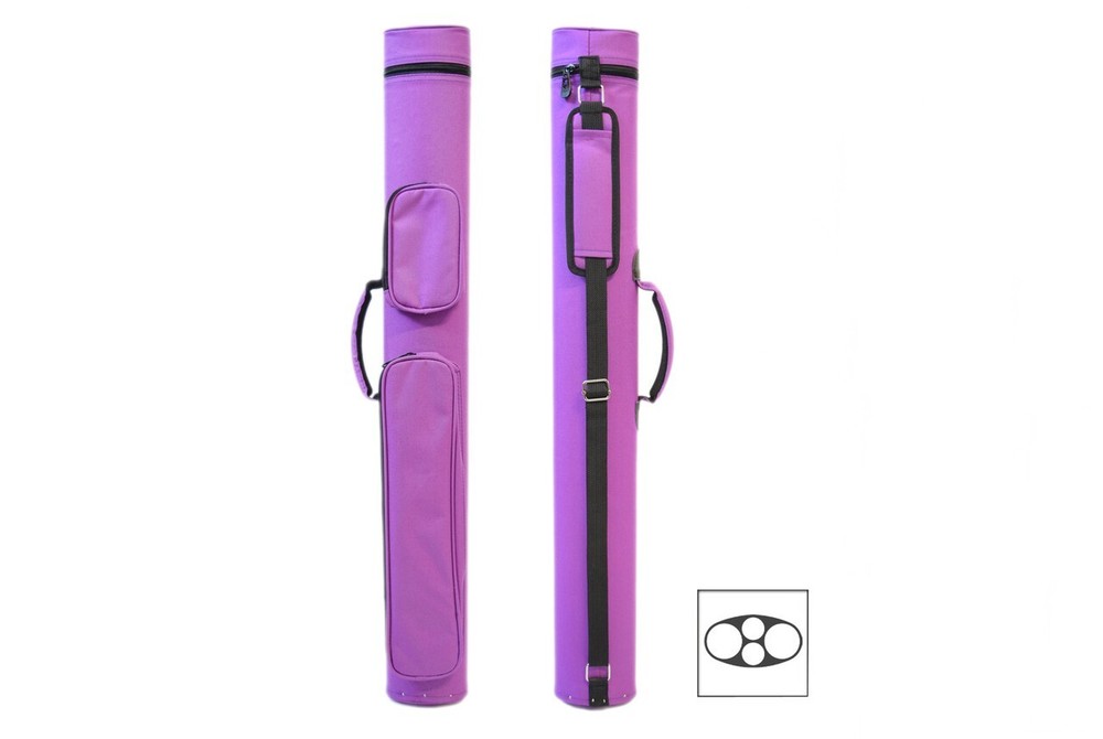 Delta MACARON 2x2 Hard Pool Cue Case Purple.