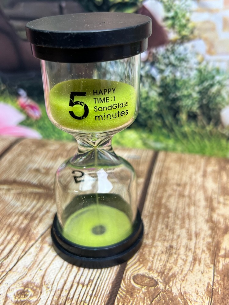 Happy Time Sand Glass 5 Minute Sand Timer