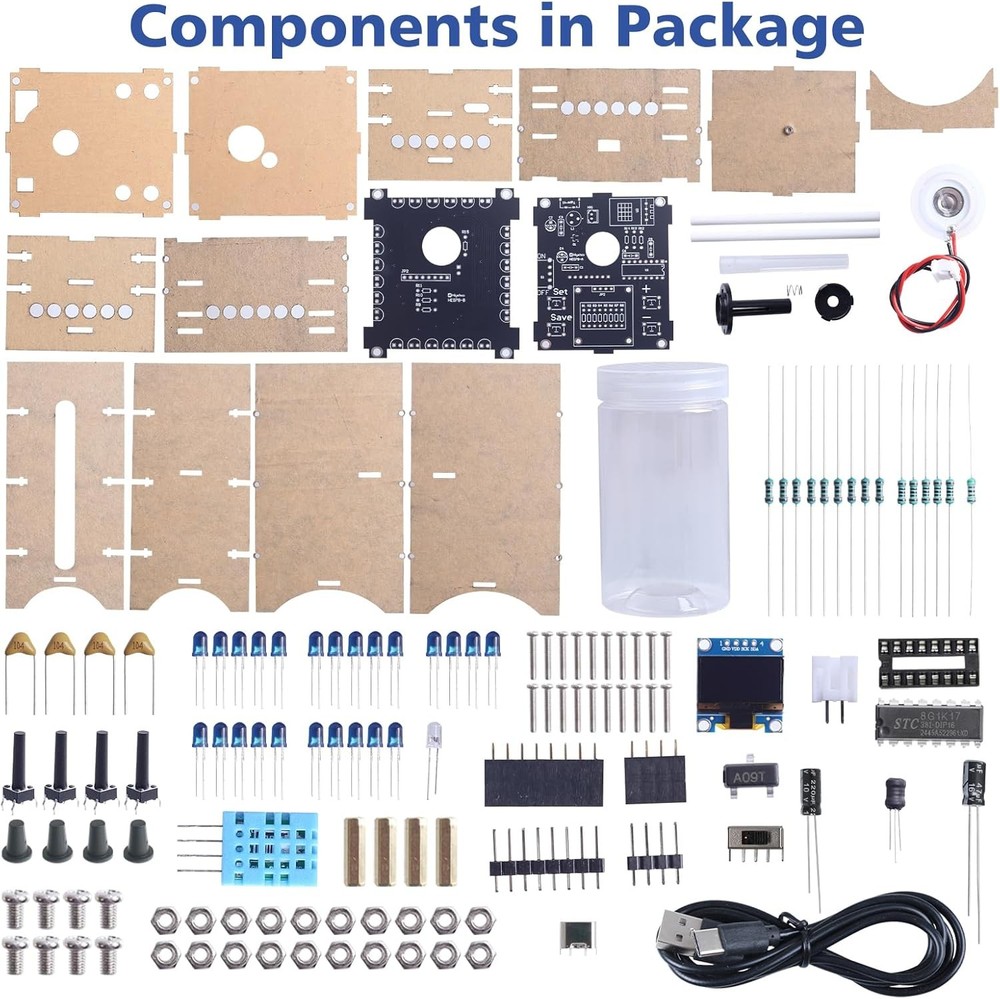 DIY Humidifier Soldering Practice Kit, Electronics Project with Time & Humidity