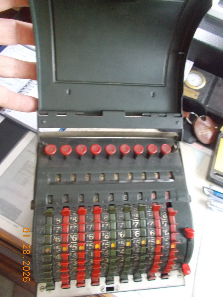 Todd Visible Adding Machine with Key