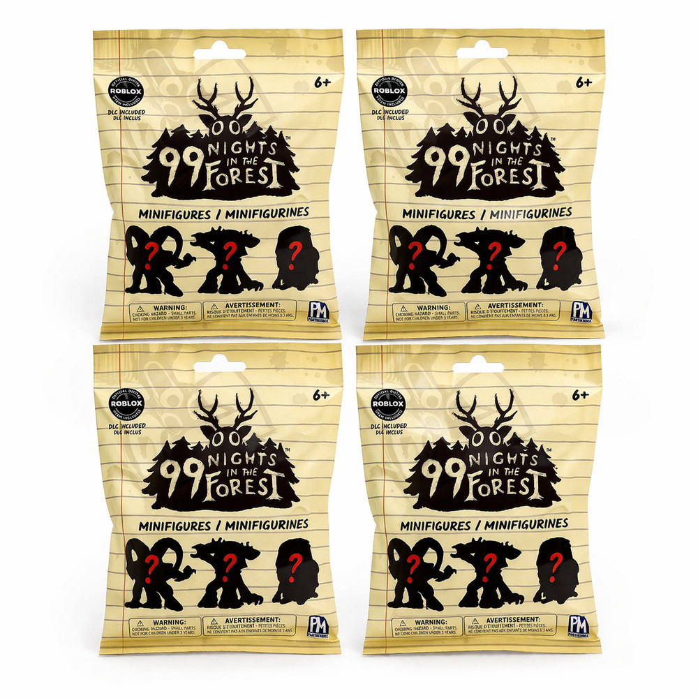 4x 99 Nights in Forest Roblox Official Blind Bag Figure w/ DLC Code Unreleased