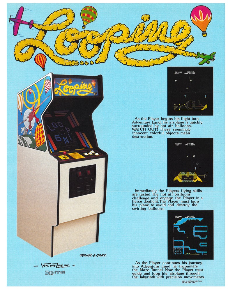 Looping Video Arcade Flyer / Brochure / Ad - Double Sided