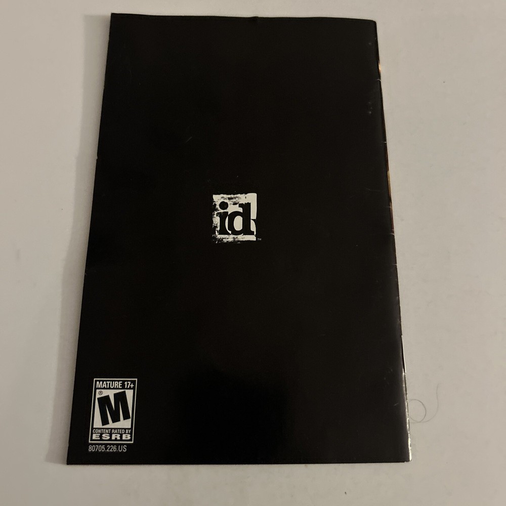 Doom 3 XBOX Instruction Manual Only