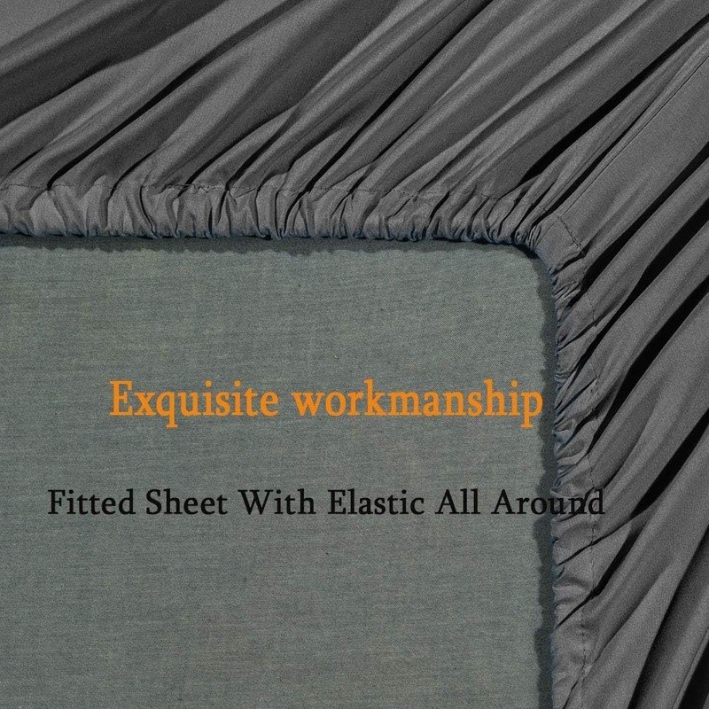 Luxury Queen Size 6pc Microfiber Bed Sheets Set Deep Pocket Soft Wrinkle Free US