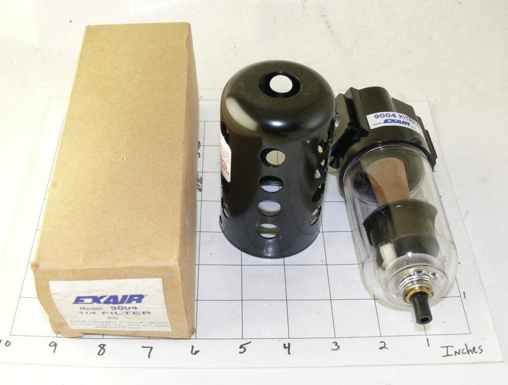 EXAIR Model 9004 1/4 Filter KG Automatic Drain Filter Separator 1/4 NPT