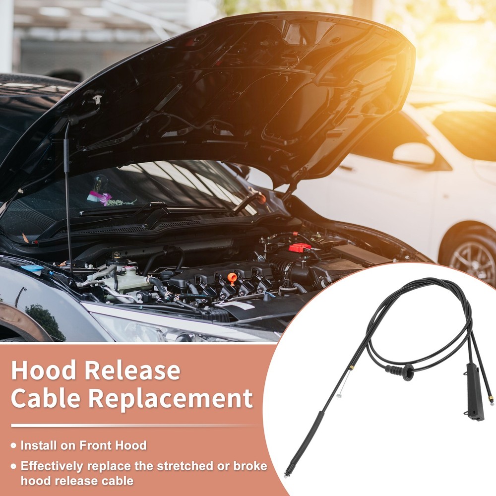 2Pcs No.51237184603 For 1 Series E81 E82 E87 E88 Front Bonnet Lock Release Cable