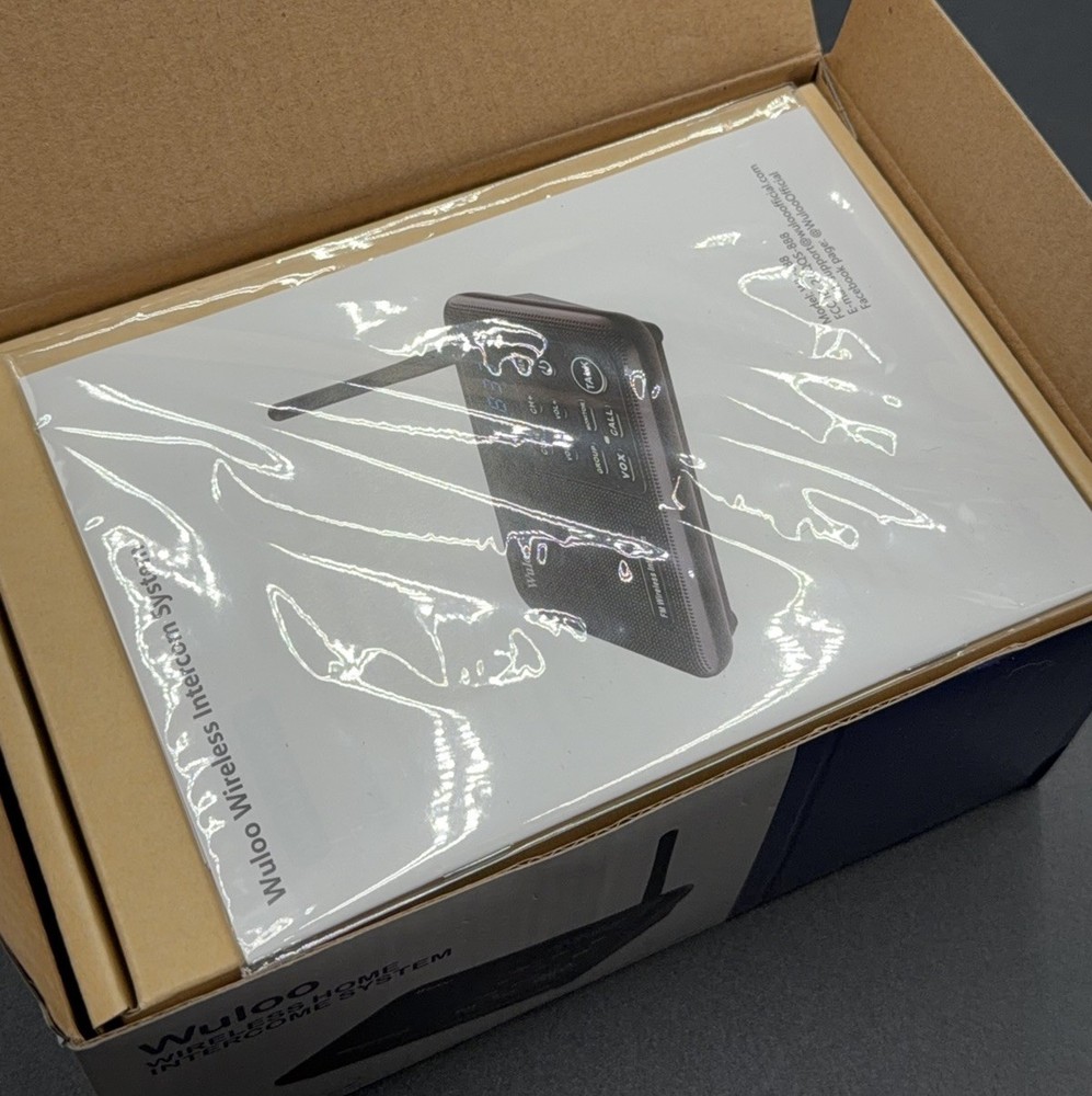 Wuloo Wireless Home Intercom System Black WL-888 Multi Channel Long Range 2 Pack