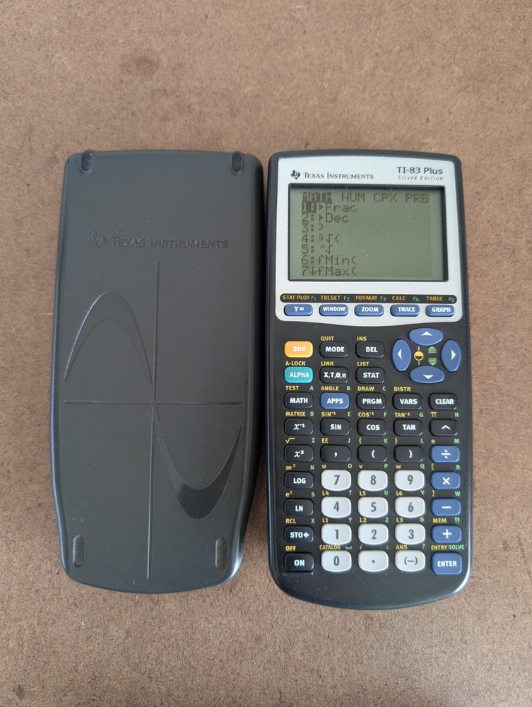 Texas Instruments TI-83 Plus Silver Edition Graphing Calculator Tested Working
