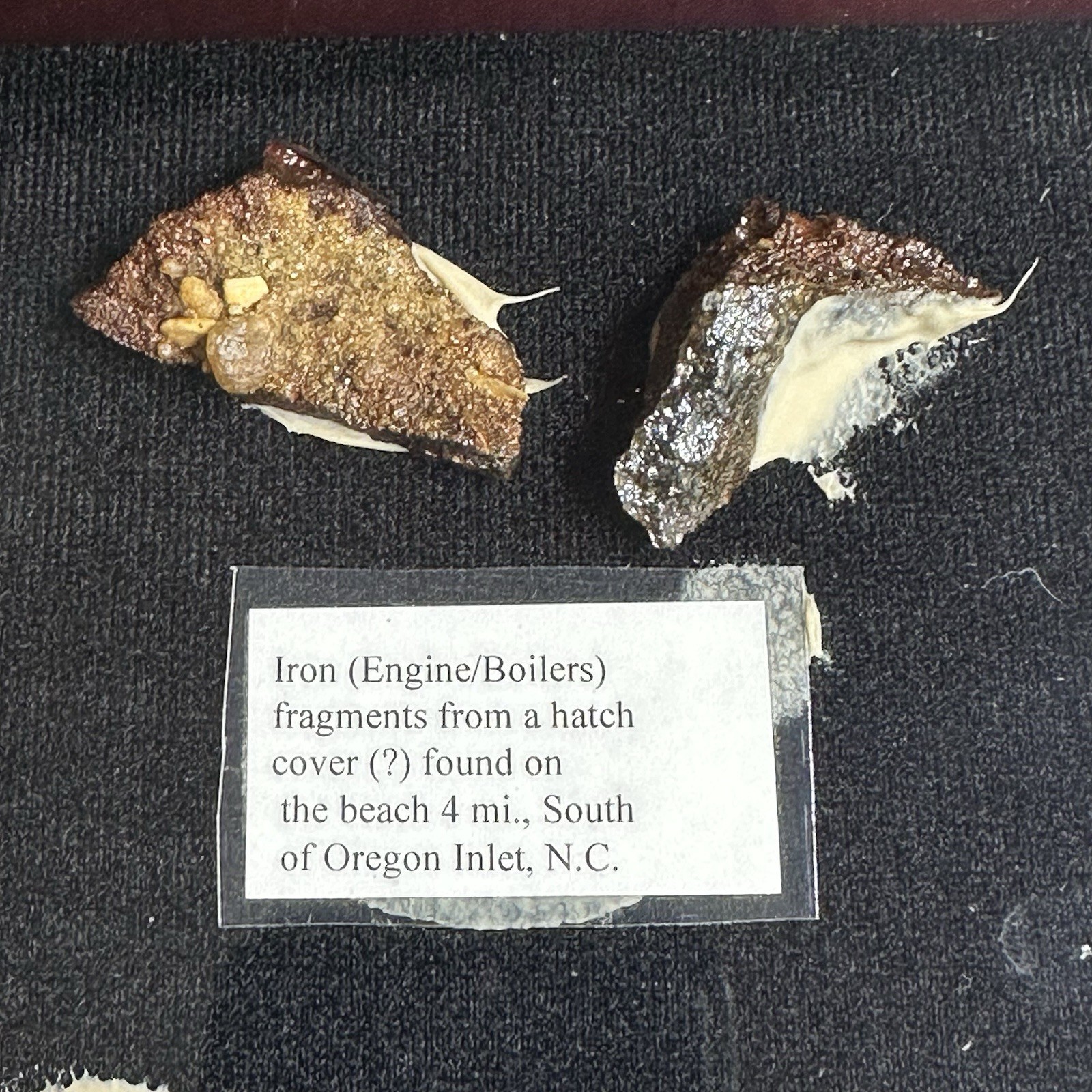 25+ Shipwreck Artifacts in Display Case USS Olympia Pocahontas Civil War Era