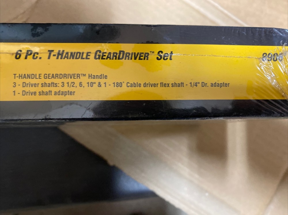GearDriver, 6pc., T-Handle Set, Part #8906