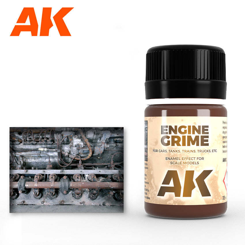 AK Interactive AK082 Weathering Engine Grime Enamel 35ml - US