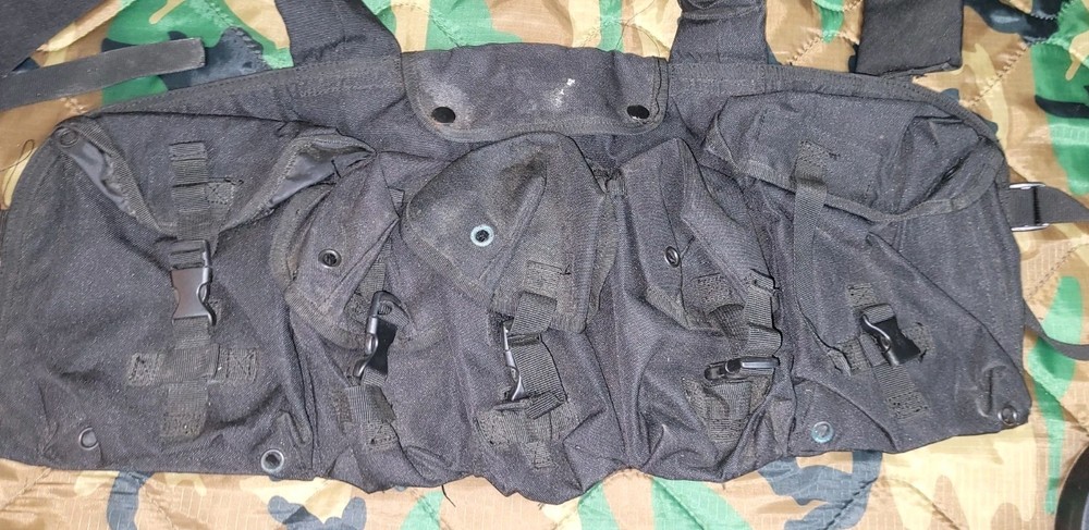 Tactical Black Nylon Chest Rig