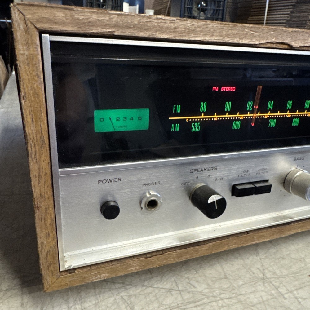 Sansui 2000X Solid State Stereo Receiver Tuner Amplifier w/ Wood Case / Tested