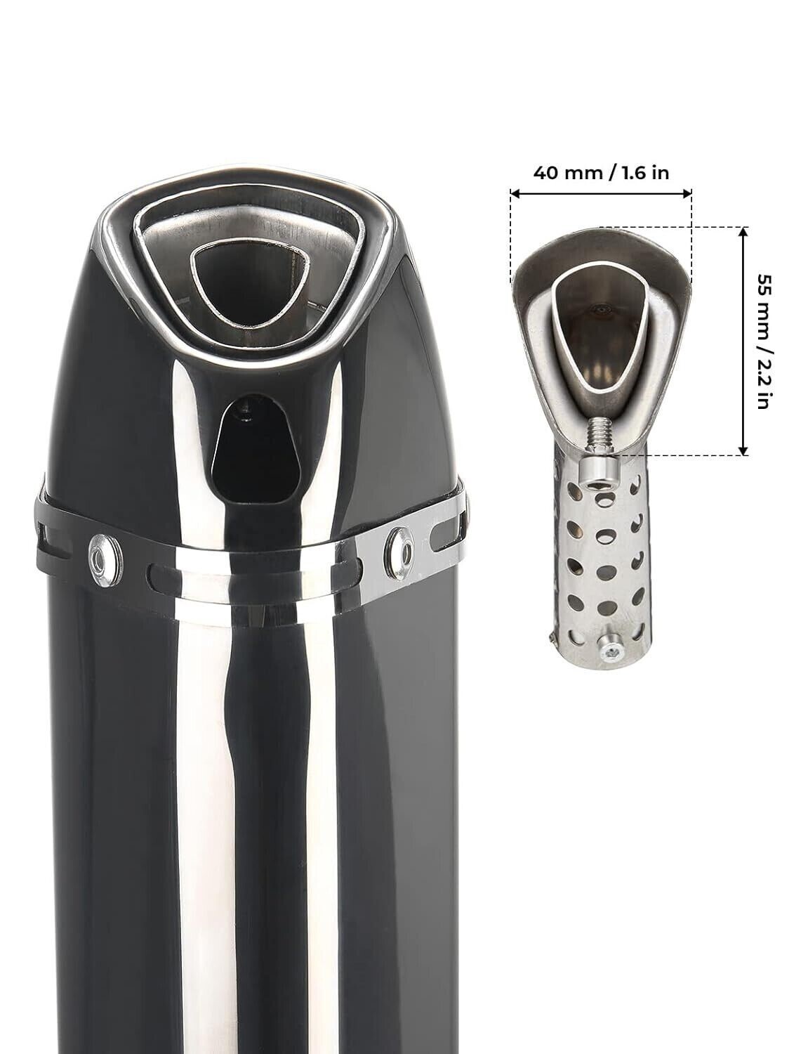 2014-2025 For Honda Grom MSX125 / ABS Full Black Exhaust System Headers Muffler