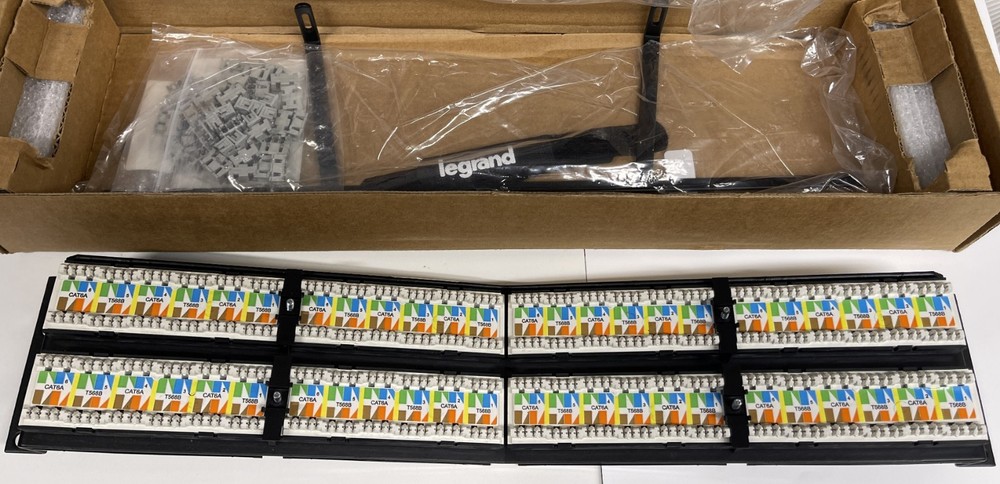 New Ortronics OR-PHA6AU48 Clarity Cat6a Angled Patch Panel 48 Port