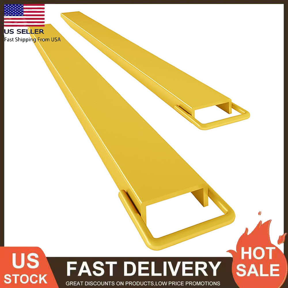 1 Pair 60"/72"/84" Length Pallet Fork Extensions 5.5" Width Forklift Extensions