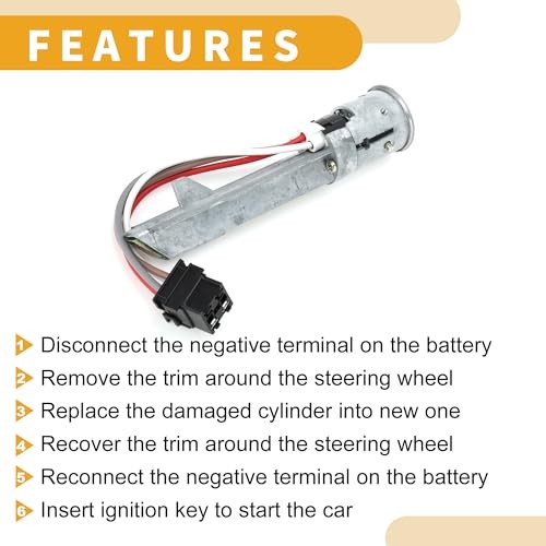 Ignition Starter Switch No.7701349389 - Car Ignition Key Switch Starter - for