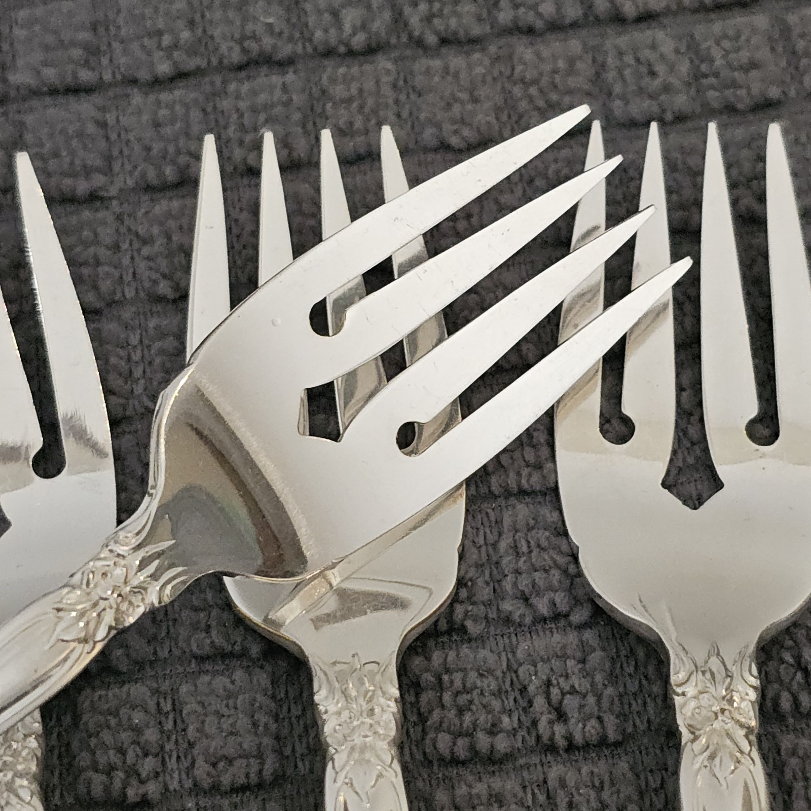 Silver Artistry Community Silverplate Set of 4 Salad Forks 1965