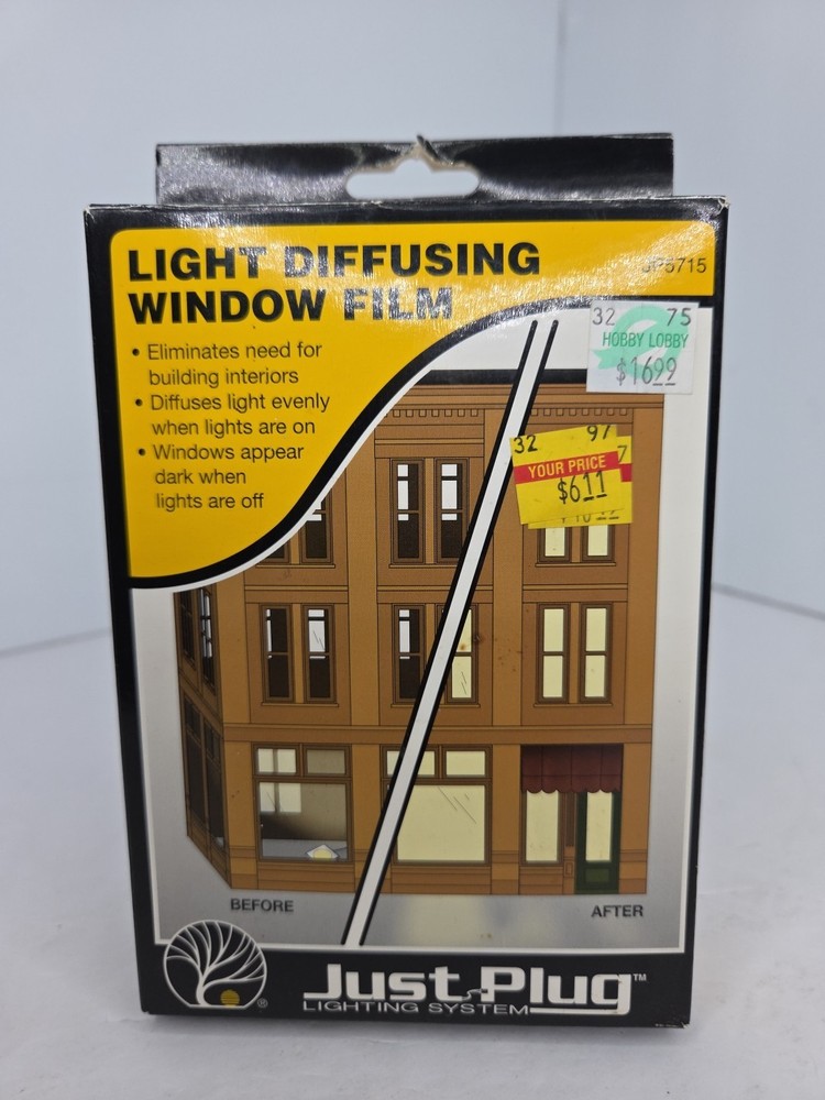 Woodland Scenics Just Plug Light Diffusing Window Film Open Box