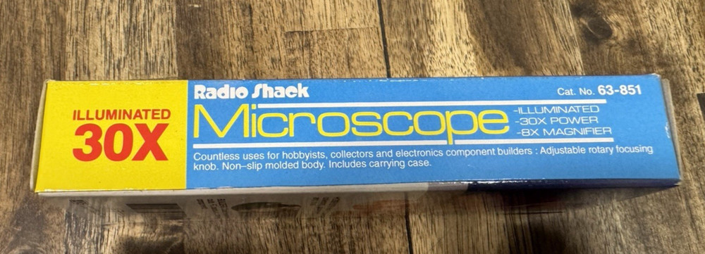 Radio Shack Microscope NIP 30X Illumination