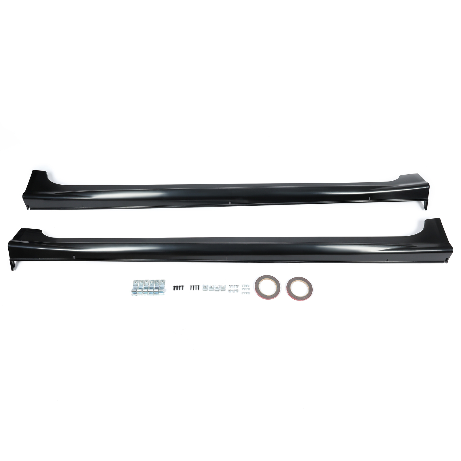 Fits Honda Civic 9th 4Dr 12-15 Mugen RR Style 2PCS Side Skirts Rocker Panels ABS