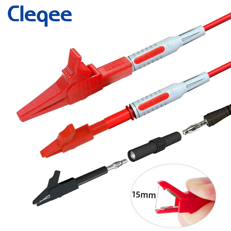 Back Probe Set Multimeter Test Leads Kit with Replaceable Probes Set Banana Plug