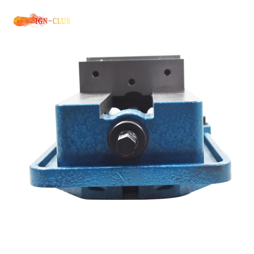 5'' Bench Vise Hardened Base Milling Machine Lockdown Vise Swiveling Base