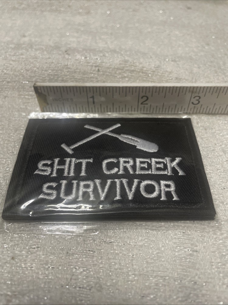 Embroided Patch Hook & Loop Sh1T Creek Survivor Survival