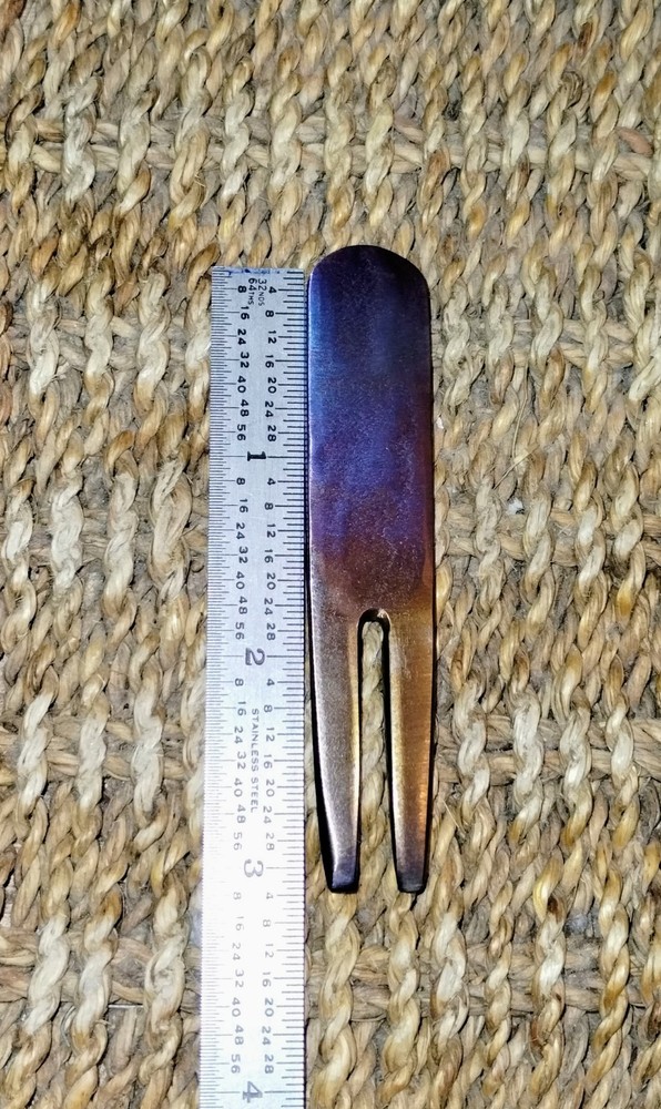 "The TiPro X" HANDGROUND Titanium DIVOT TOOL by Dave Curry Hand Torch Iridescent