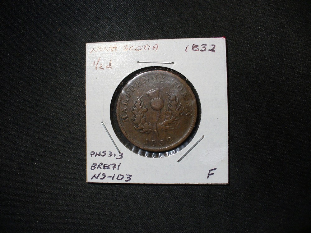 Canada Nova Scotia 1832 Half Penny Copper Token